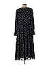 Madewell 100% Polyester Floral Motif Black Casual Dress Size L - photo 2