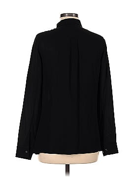 Theory Long Sleeve Silk Top (view 2)