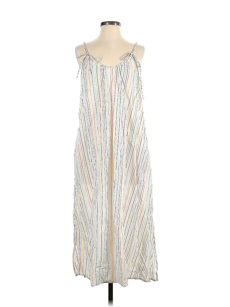 Madewell 100% Cotton Stripes White Casual Dress Size S - photo 1