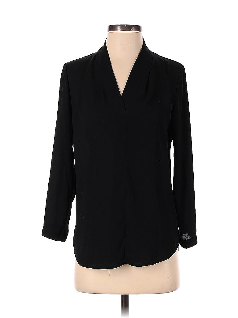 Mossimo 100% Polyester Black Long Sleeve Blouse Size XS - photo 1