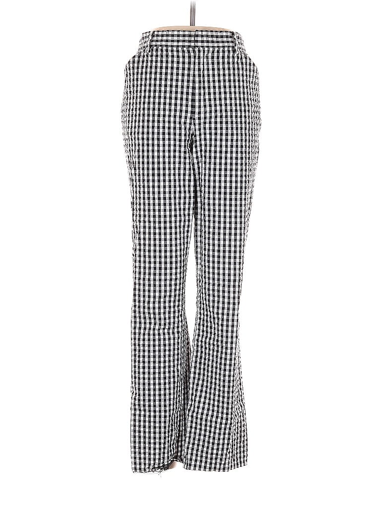 Lauren by Ralph Lauren Houndstooth Checkered-gingham Grid Plaid Tweed Polka Dots Gray Casual Pants Size 8 - photo 1