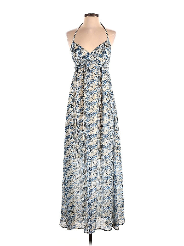 Lani 100% Polyester Paisley Blue Casual Dress Size S - photo 1