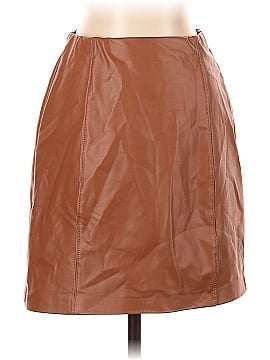 Olive and Oak Faux Leather Skirt (view 1)