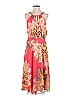 Trina Turk 100% Polyester Floral Motif Paisley Floral Tropical Pink Casual Dress Size 6 - photo 1