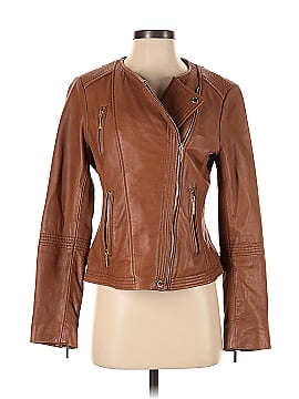 MICHAEL Michael Kors Leather Jacket (view 1)