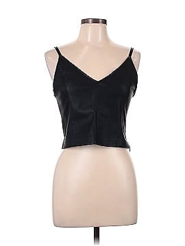 Zara Faux Leather Top (view 1)