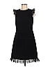 J.Crew 100% Polyester Tweed Black Casual Dress Size 6 - photo 1