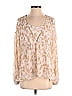 CAbi 100% Polyester Tan Long Sleeve Blouse Size S - photo 1