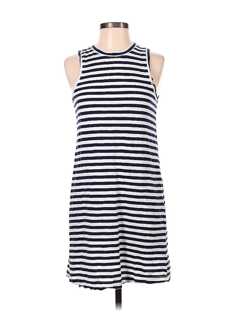 Old Navy 100% Cotton Stripes Blue Casual Dress Size XS - photo 1