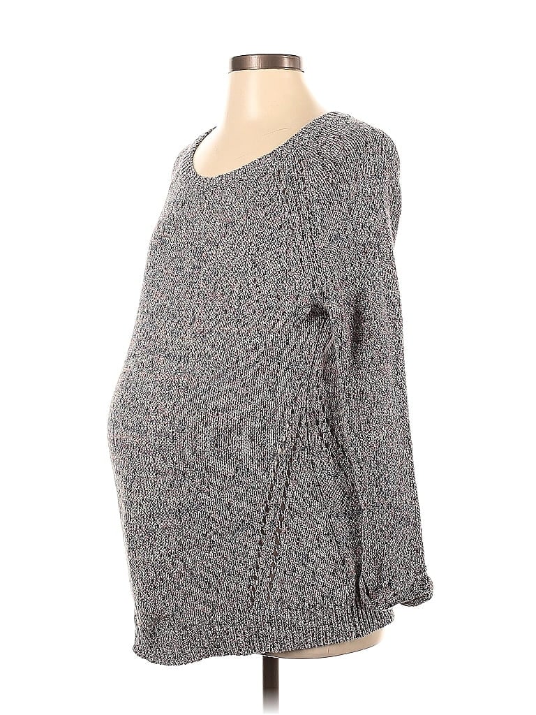 A Pea in the Pod Marled Tweed Gray Pullover Sweater Size S (Maternity) - photo 1