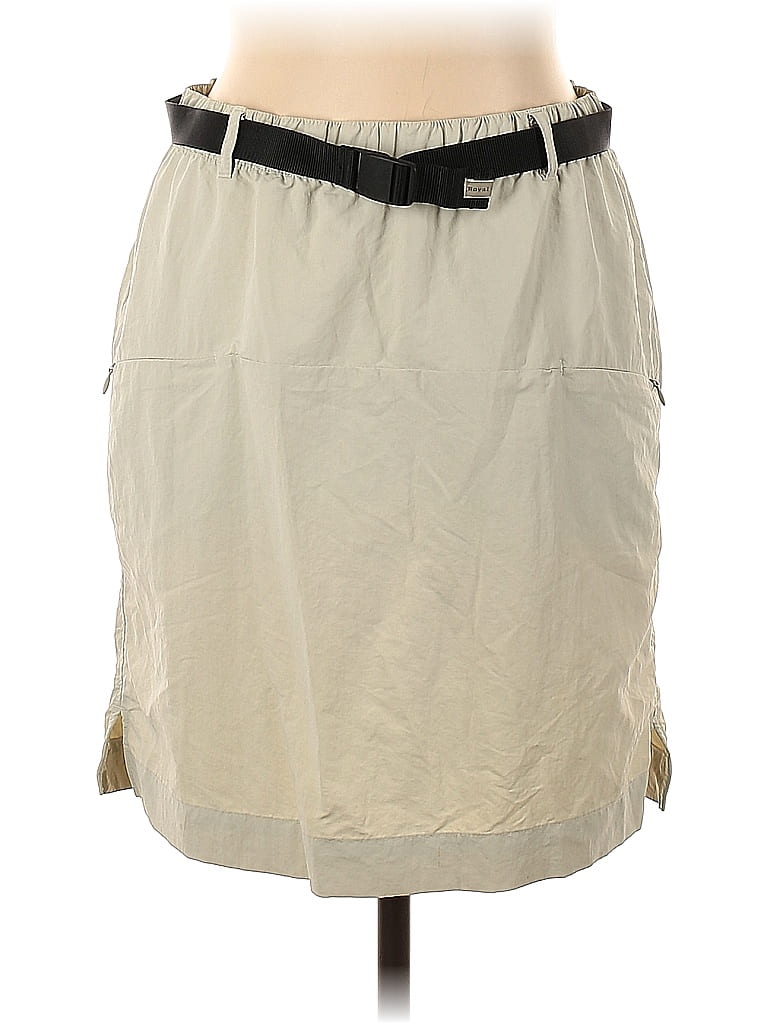 Royal Robbins 100% Nylon Solid Ivory Casual Skirt Size M - photo 1