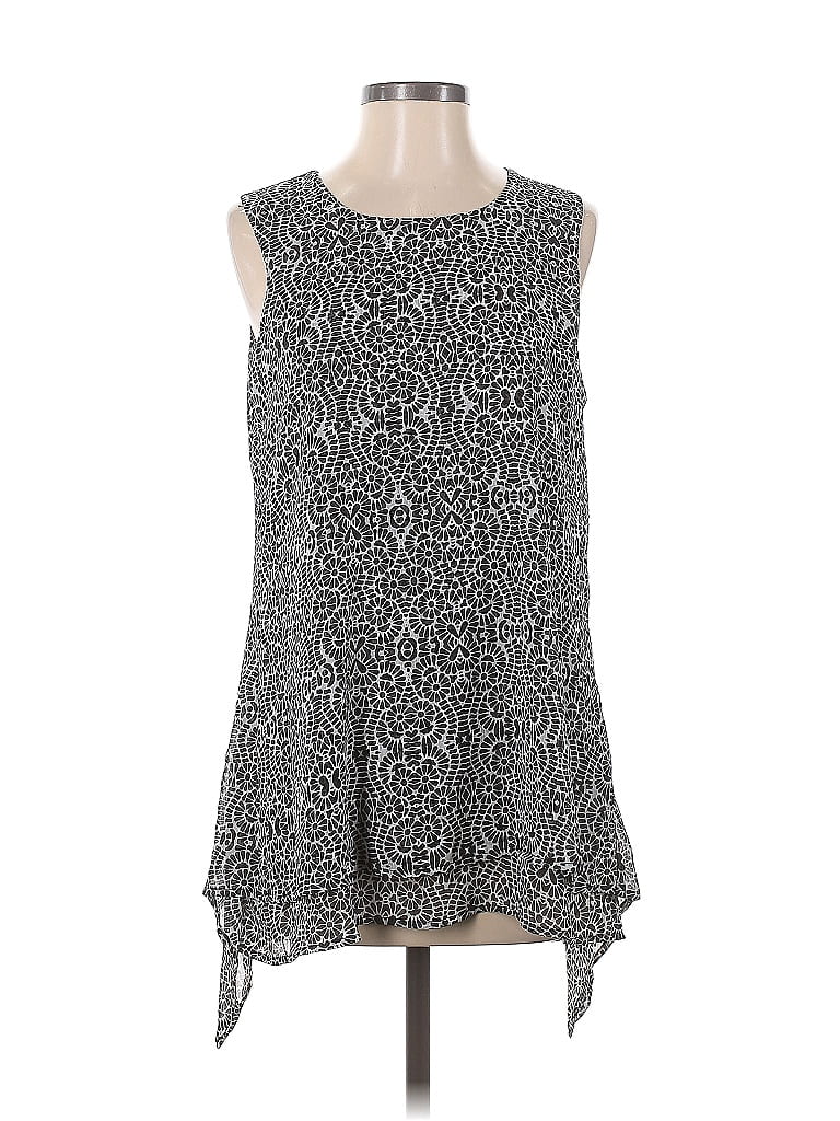 Pre-owned Fever Sleeveless Blouse In Gray