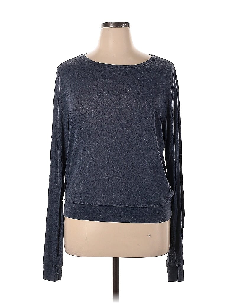 Wildfox Blue Pullover Sweater Size L - photo 1