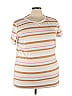 Lularoe Stripes Tan Short Sleeve T-Shirt Size 3X (Plus) - photo 1