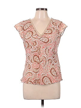 Style&Co Short Sleeve Silk Top (view 1)