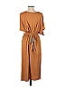 Zara 100% Cotton Solid Brown Tan Casual Dress Size M - photo 2