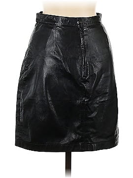 Morgan Taylor Leather Skirt (view 2)