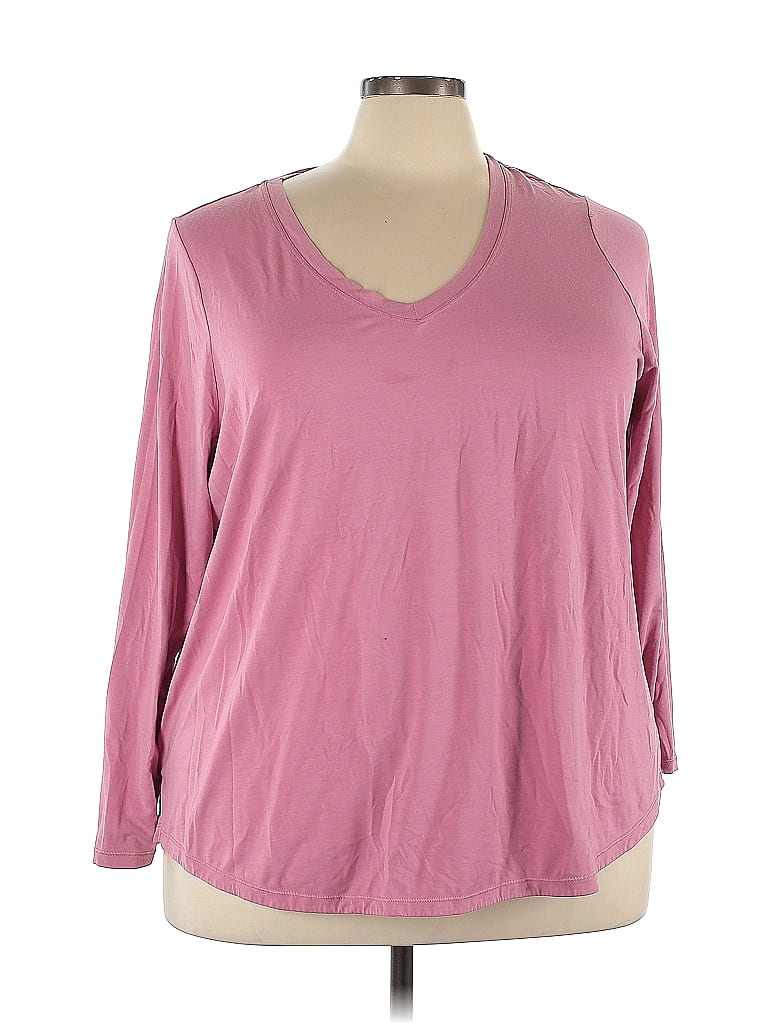 Top Manches Longues Athleta - Couleur Vive Rose/multicolore - Taille S - Parfait Pour Le Sport