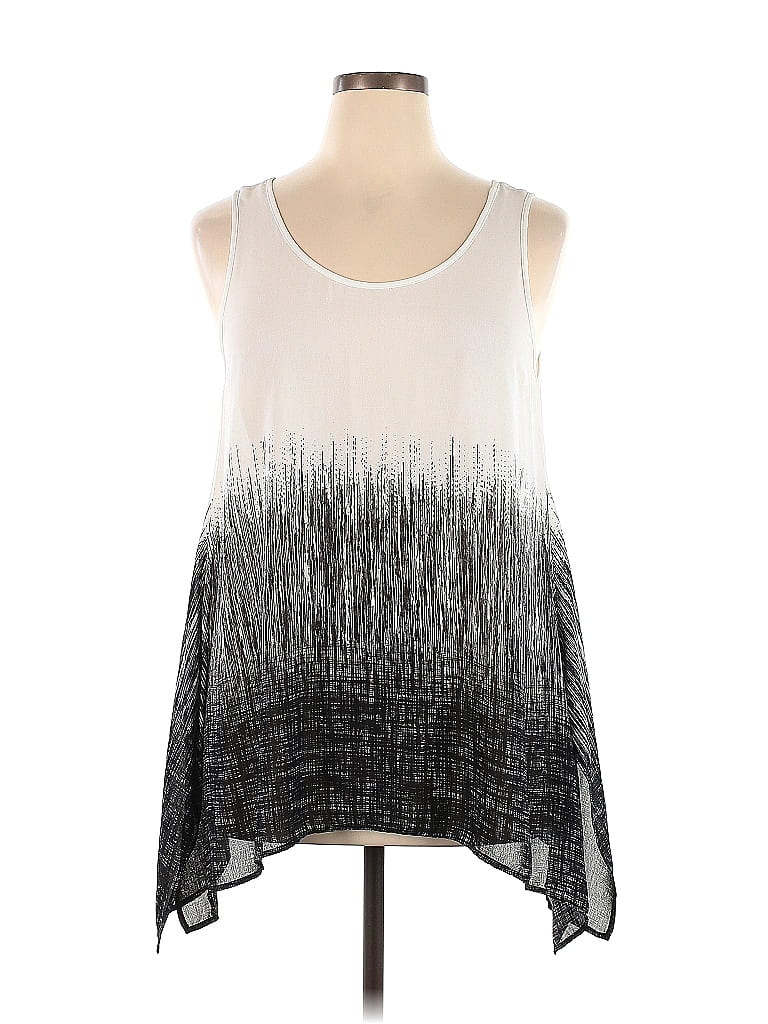 Karen Kane Silver Sleeveless Blouse Size XL - photo 1