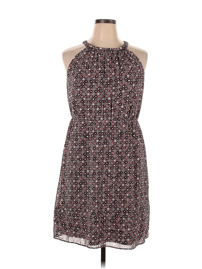 Pre-owned Ann Taylor Loft Outlet Casual Dress In Burgundy