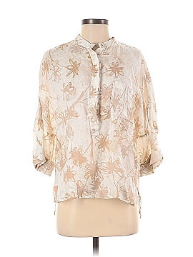 120% Lino Short Sleeve Blouse (view 1)