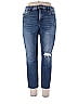 Kut from the Kloth Marled Tortoise Blue Jeans Size 14 - photo 1