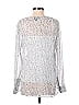 W by Worth 100% Polyester Silver Long Sleeve Blouse Size P (petite) - photo 2