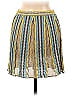 M Missoni Jacquard Chevron-herringbone Stripes Aztec Or Tribal Print Chevron Blue Casual Skirt Size 40 (EU) - photo 2
