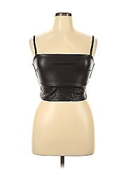 Skims Faux Leather Top
