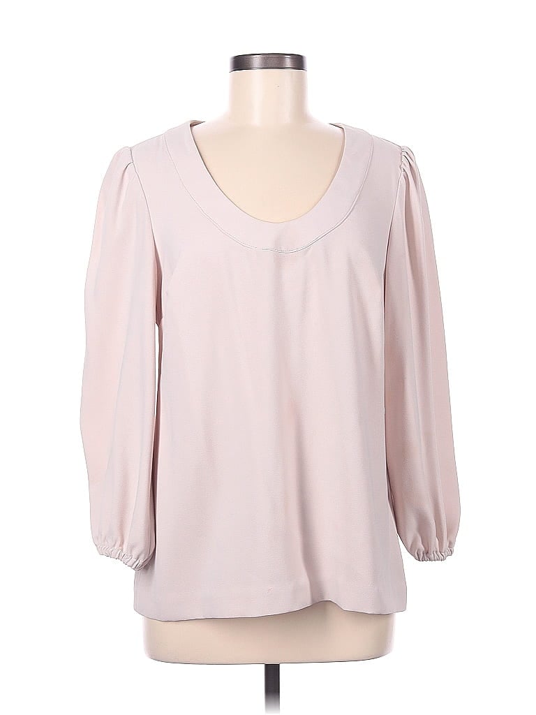 Trina Turk 100% Polyester Pink Long Sleeve Blouse Size M - photo 1