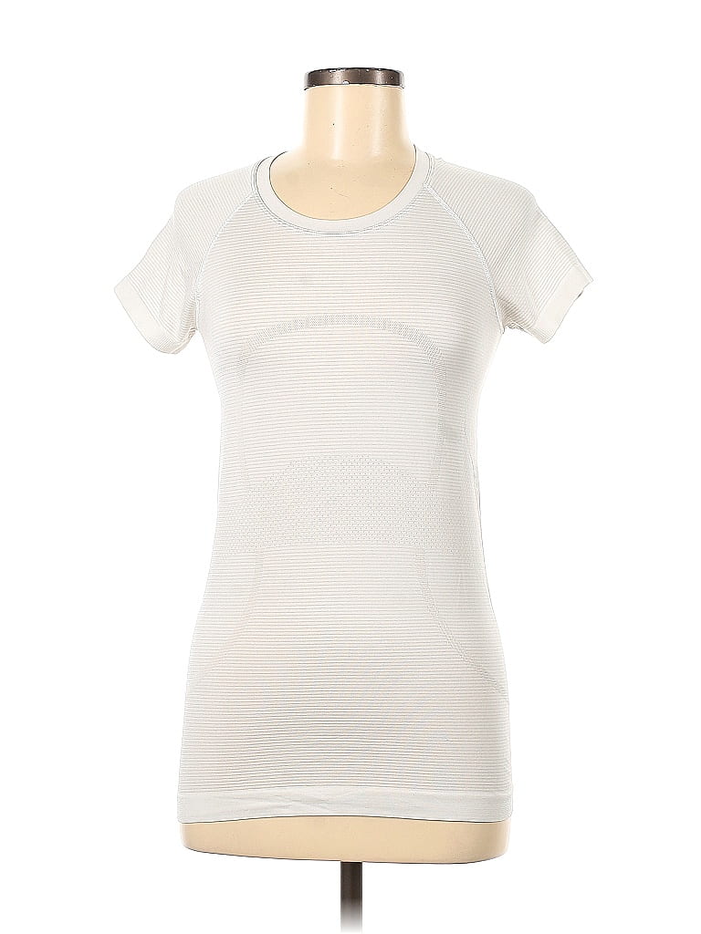 Lululemon Athletica Ivory Active T-Shirt Size 6 - photo 1
