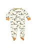 Gerber 100% Cotton Print Ivory Long Sleeve Outfit Size 6-9 mo - photo 2