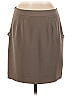 Ann Taylor 100% Polyester Solid Brown Casual Skirt Size 6 - photo 2