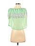 Sage 100% Polyester Green Short Sleeve Blouse Size S - photo 1