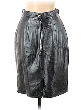 St. John Collection by Marie Gray Leather Skirt (view 2)