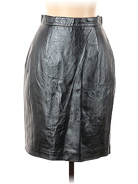 St. John Collection by Marie Gray Leather Skirt (view 1)