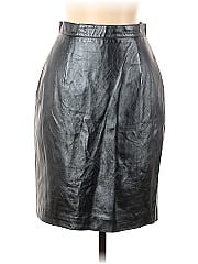 St. John Collection By Marie Gray Leather Skirt