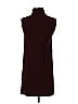 Theory Solid Burgundy Casual Dress Size 00 - photo 2