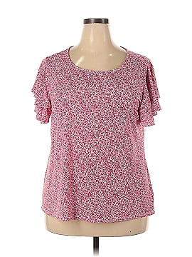 Adrianna Papell Short Sleeve Blouse (view 1)