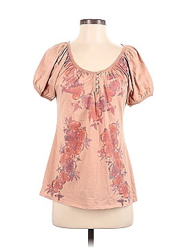 Gypsy in Pink Short Sleeve Blouse (view 1)