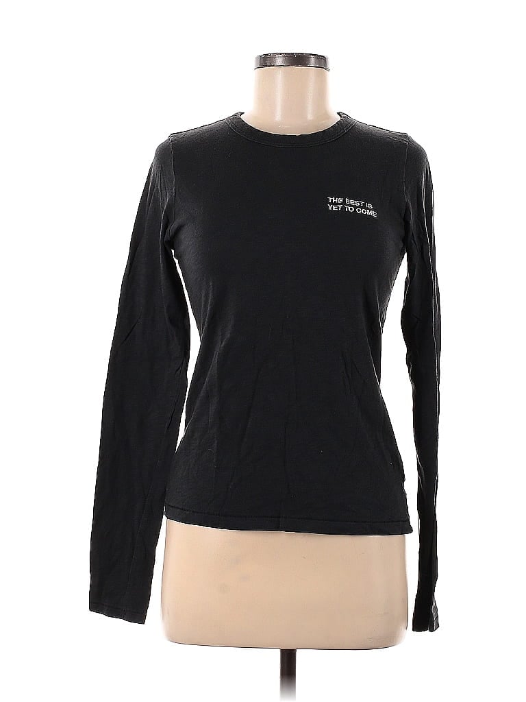 Rag & Bone 100% Organic Cotton Black Long Sleeve T-Shirt Size M - photo 1