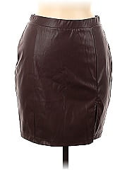Haute Monde Faux Leather Skirt