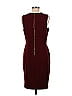 Donna Morgan Solid Burgundy Casual Dress Size 8 - photo 2