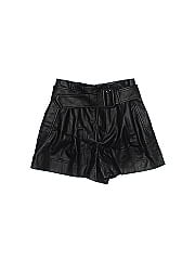 Zara Trf Faux Leather Shorts