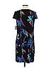 Anne Klein Floral Motif Graphic Tropical Black Casual Dress Size 6 - photo 2