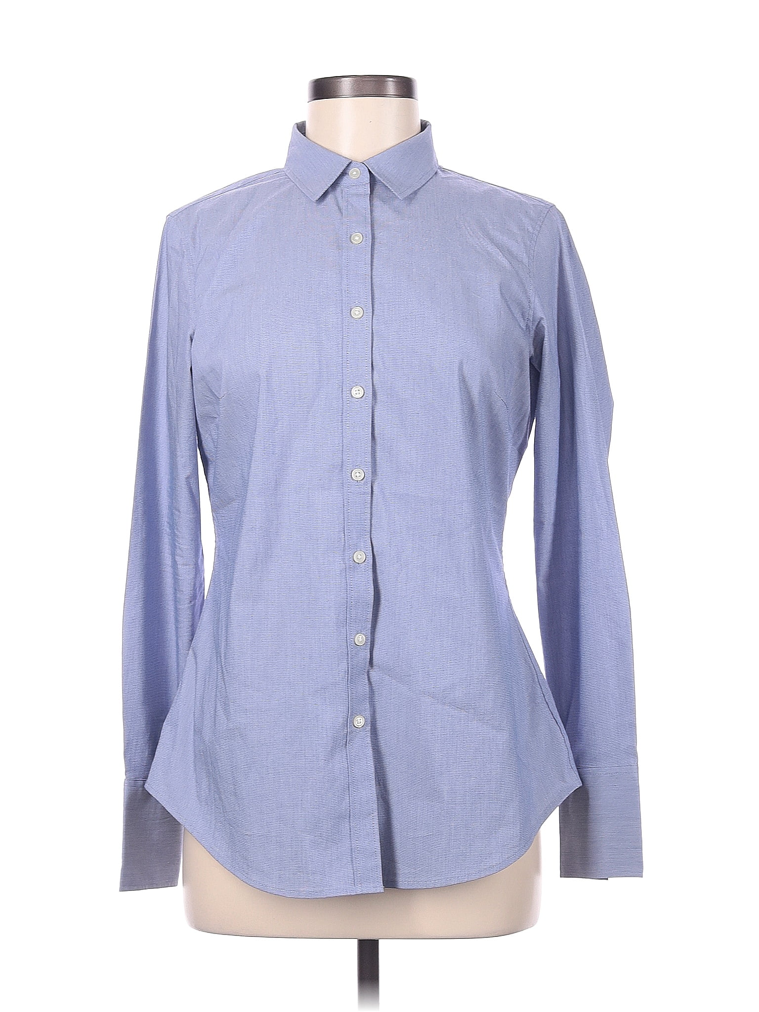 Banana Republic Blue Long Sleeve Button Down Shirt Size 6 73 Off