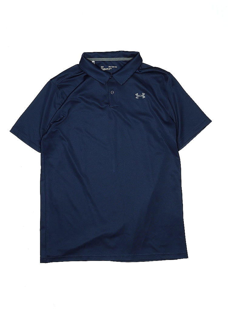 Under Armour Blue Short Sleeve Button-Down Shirt Size X-Large (Youth) - photo 1