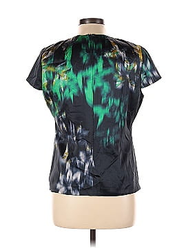 Elie Tahari Short Sleeve Silk Top (view 2)