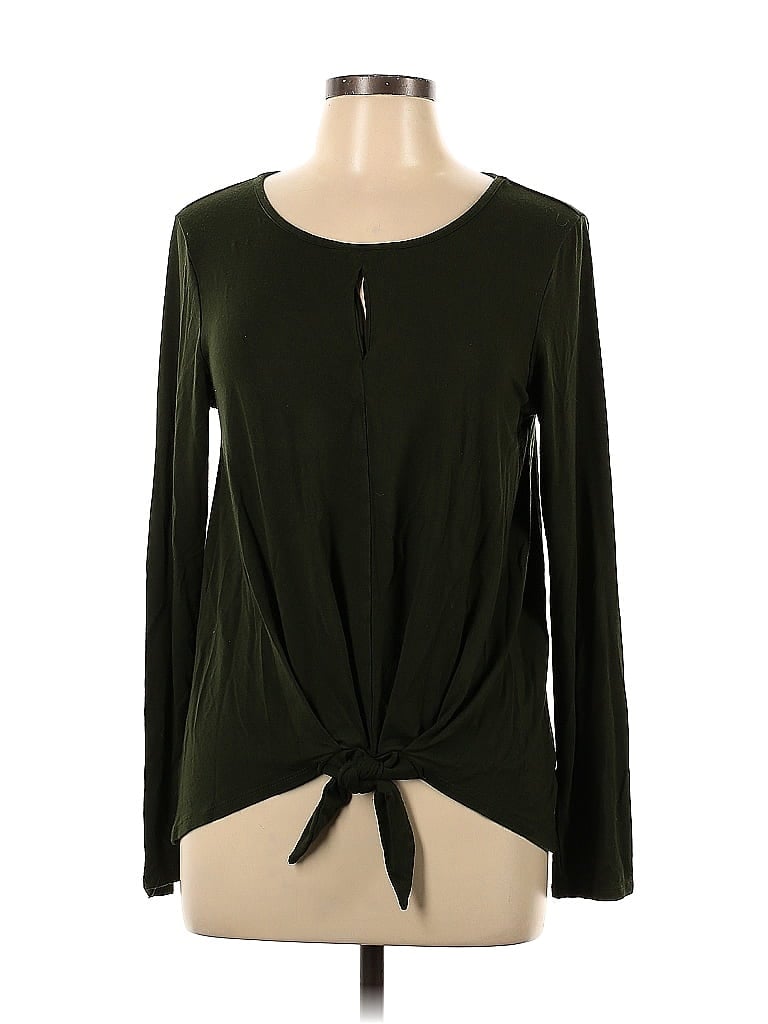 New Directions Green Long Sleeve Top Size L - photo 1