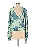 Free People Floral Motif Floral Batik Brocade Green Pullover Sweater Size S - photo 1
